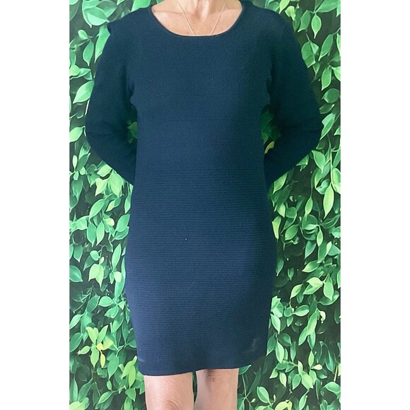🌙 Apart Impressions Merino Wool Sweater Dress – Navy Blue – Size M (Fits Small) - Picture 1 of 11